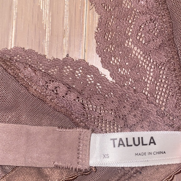 Lacey tan bralette (deep taupe) - Picture 4 of 4